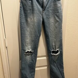 Shein women ripped jeans